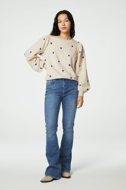 Anastasia | Trui Met Hartjes Patroon