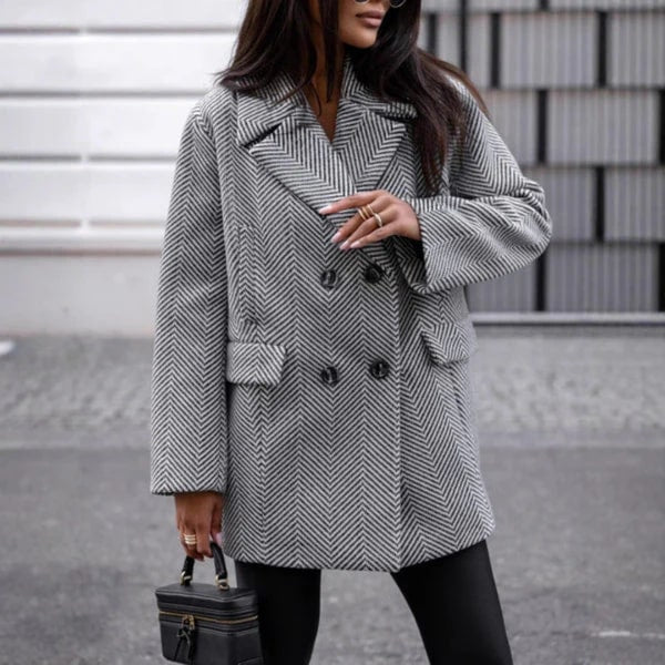 Jenna | Oversized Grijze Blazerjas