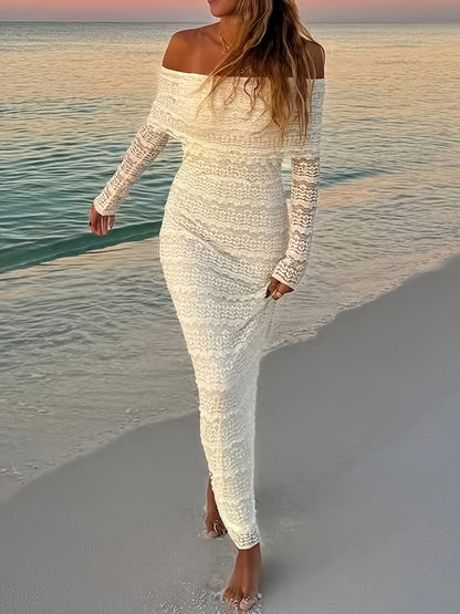 Nina | Elegante Off-Shoulder Kantjurk