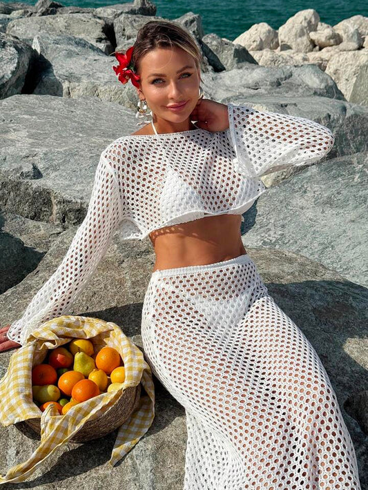 Aleyna | Strandset Top Met Lange Rok
