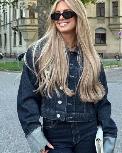 Maya | Denim Tweedelige Set Jas Met Broek