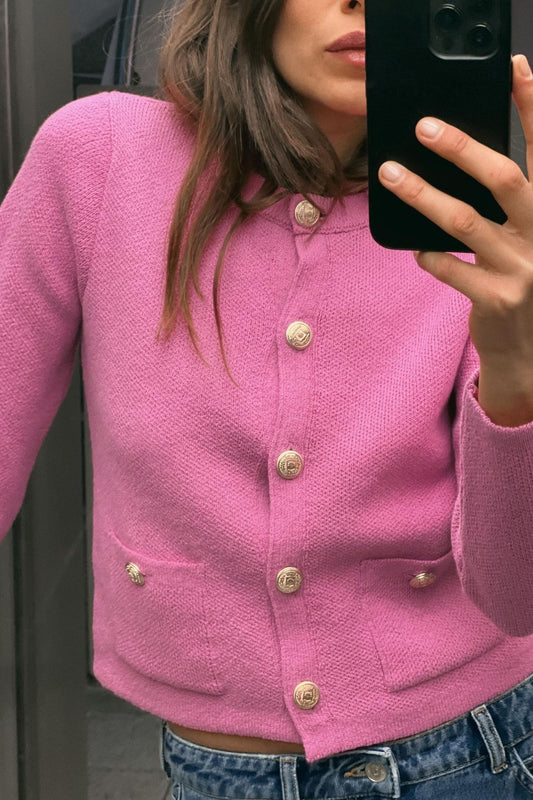 Caresse | Elegant Vest Met Goude Knopen