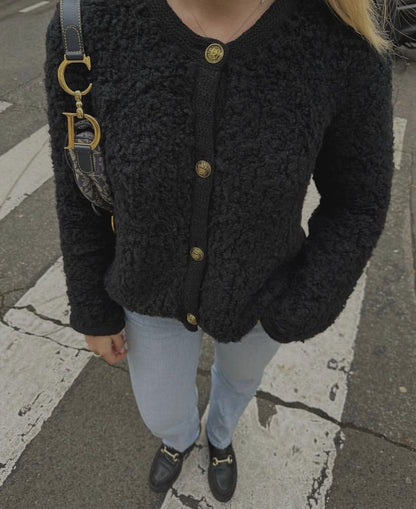 Charlie | Chique Warm Vest Met Goude Knopen