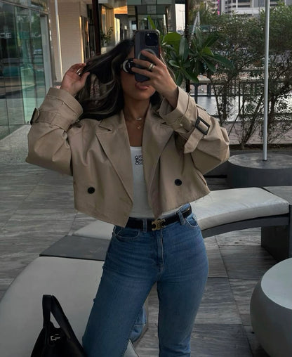 Sophia | Korte Elegante Trenchcoat