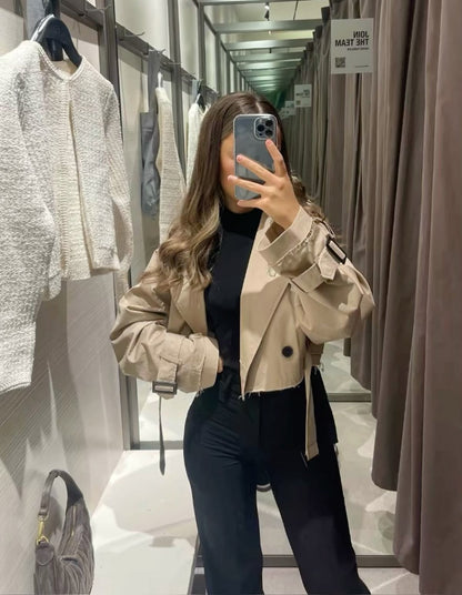 Sophia | Korte Elegante Trenchcoat