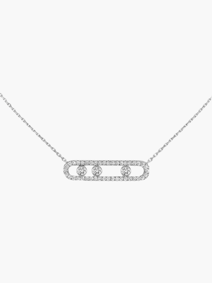 Lora | Ketting Met Bewegende Diamanten