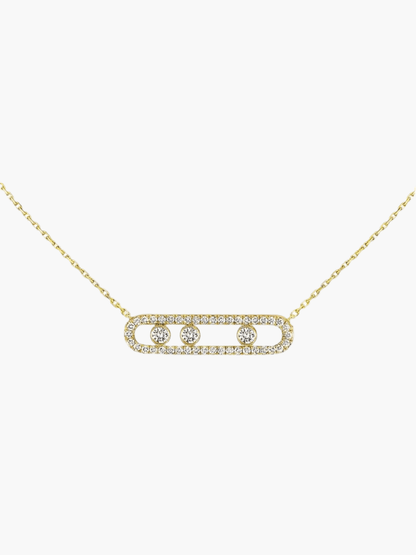 Lora | Ketting Met Bewegende Diamanten