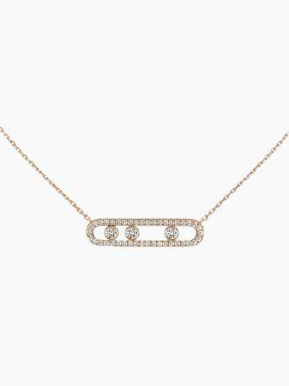 Lora | Ketting Met Bewegende Diamanten