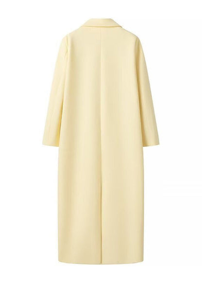 Levy | Luxe Gele Lange Jas