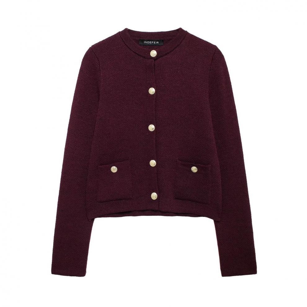 Carlyn | Vest Met Goude Knopen