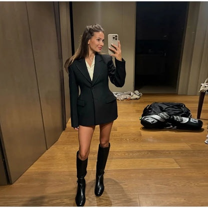 Blaire | Gedetailleerde Zwarte Blazer