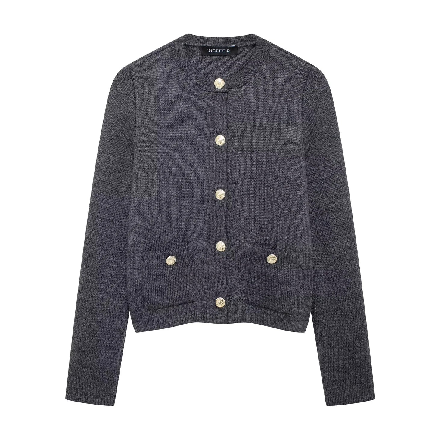Carlyn | Vest Met Goude Knopen