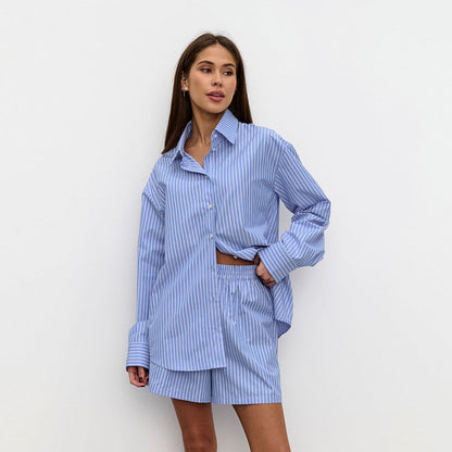 Faye | Gestreepte Blouse Met GRATIS Broekje