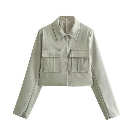 Chloe | Elegante Groene Set Jasje Met Lange Broek