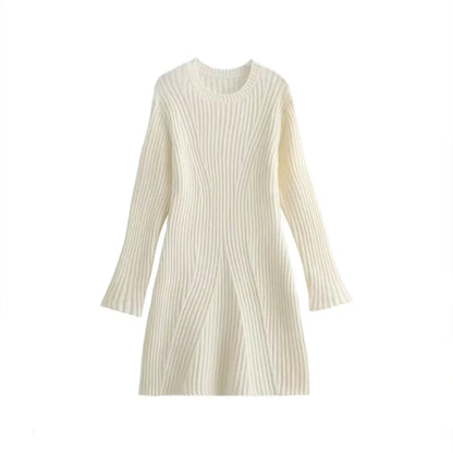 Joline | Comfy Korte Jurk Met Lange Mouwen