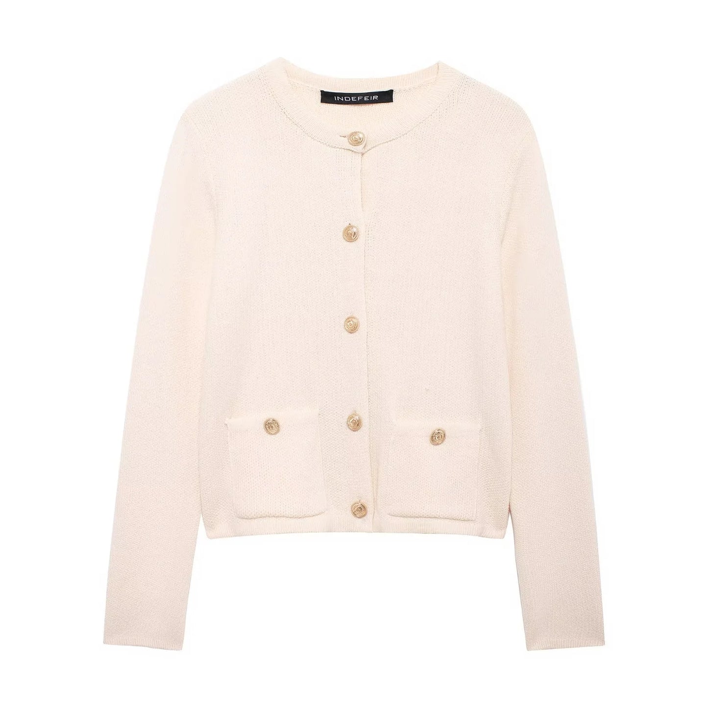 Carlyn | Vest Met Goude Knopen
