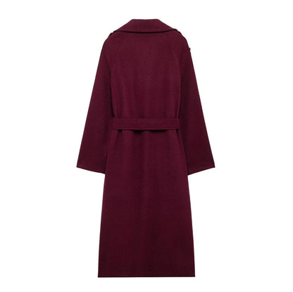 Jasmine | Elegante Burgundy Trenchcoat