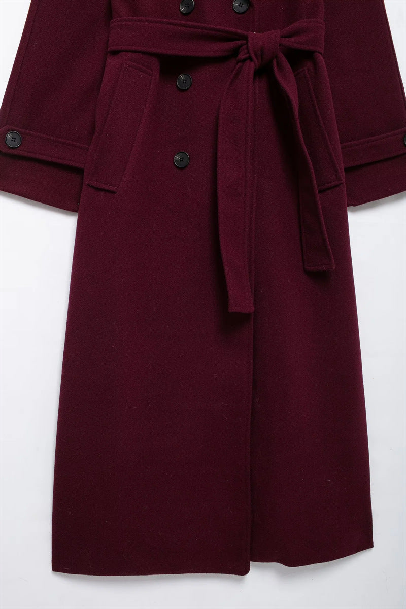 Jasmine | Elegante Burgundy Trenchcoat