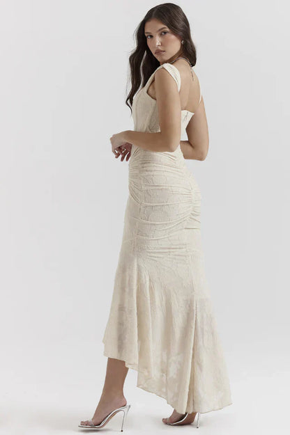 Luna | Elegante Lange Jurk Met Kant