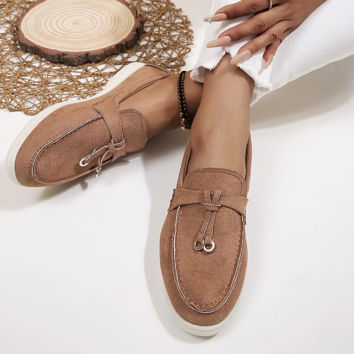 Lois | Suede Loafers