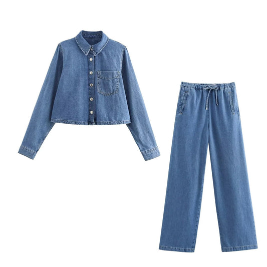 Margot | Denim Set Voor Dames