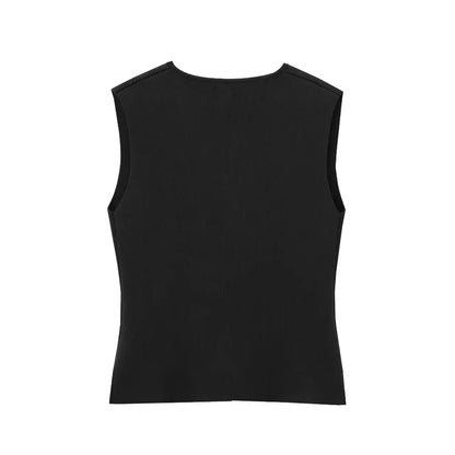 Gabrielle | Elegante Gilet Met Goude Knopen
