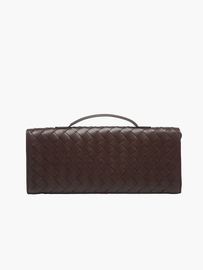Celeste | Luxe Geweven Handtas Met Gouden Sluiting