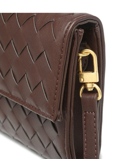 Celeste | Luxe Geweven Handtas Met Gouden Sluiting