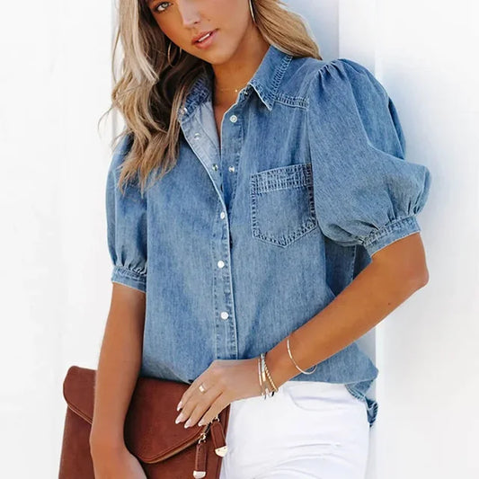 Mira | Denim Overhemd Voor Dames