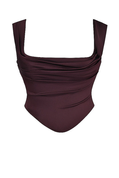 Ella | Satijnen Tweedelige Set Corset-Top En Rok