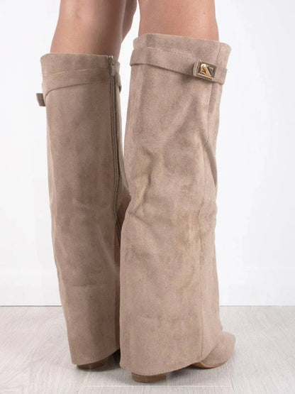 Zara | Hoge Laarzen Met Flap