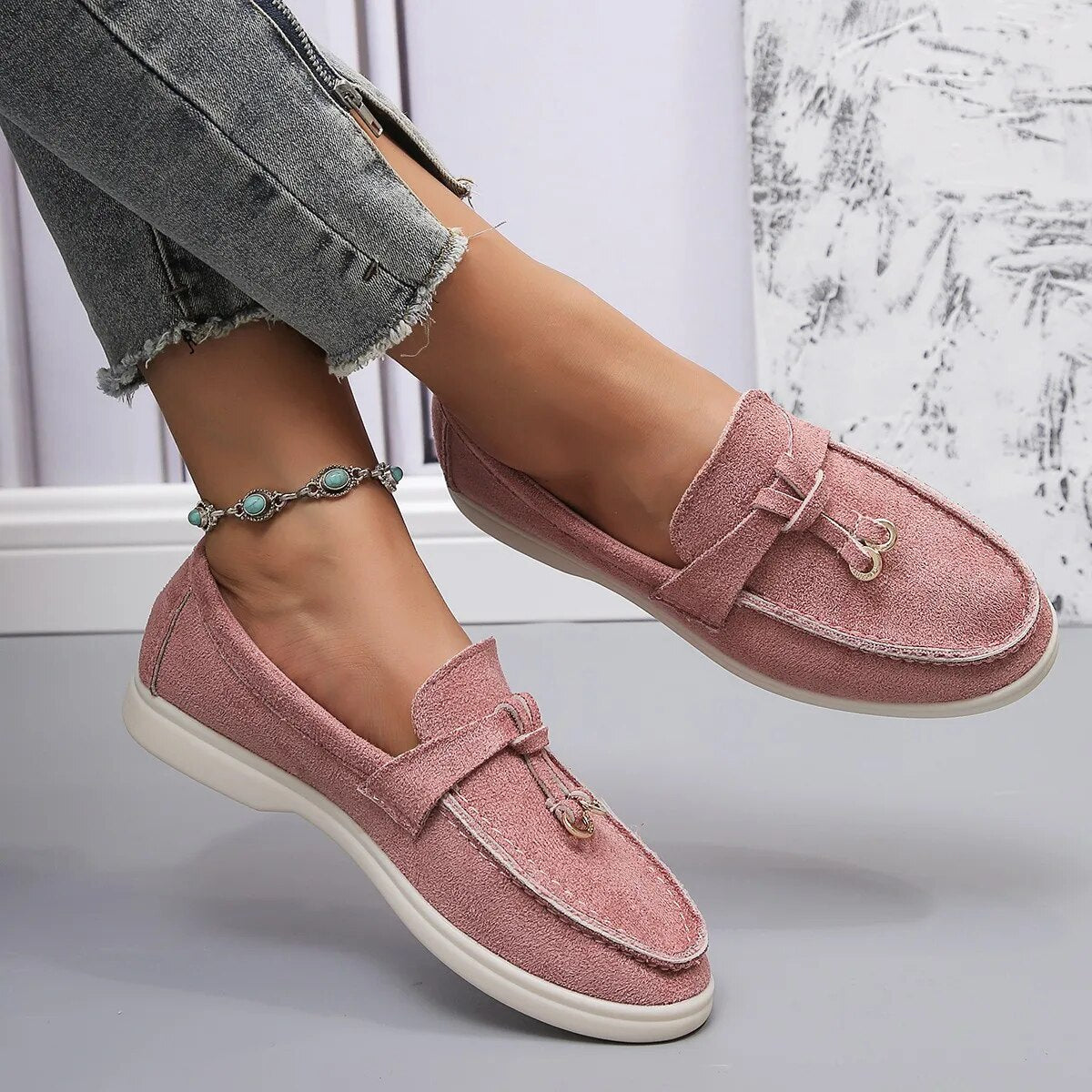 Lois | Suede Loafers