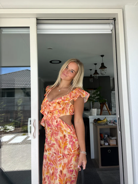 Blossom | Dames Jurk  Met Bloemenprint Elegante Look