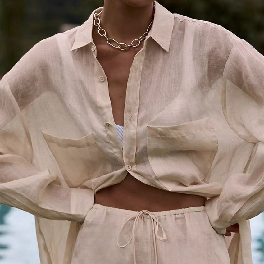 Nova | Linnen Set Top Met Lange Broek