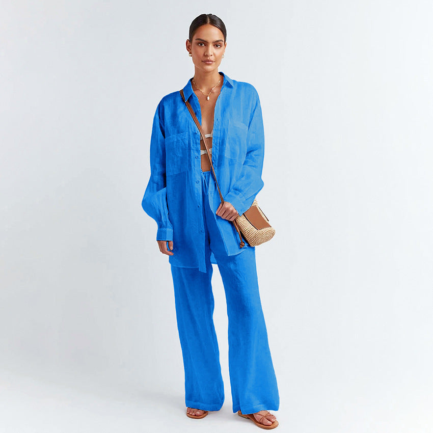 Nova | Linnen Set Top Met Lange Broek