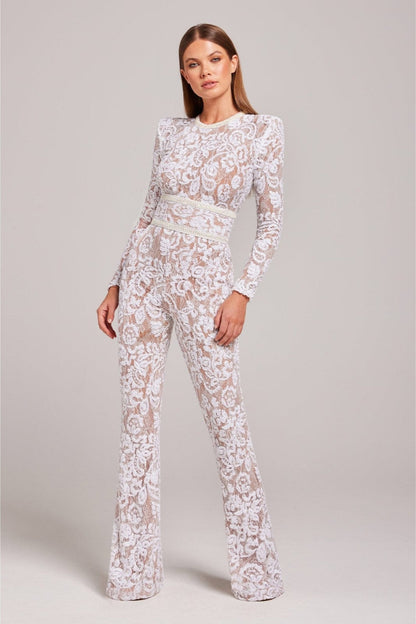 Grace | Betoverende Chique Glitter Jumpsuit Met Lange Mouwen