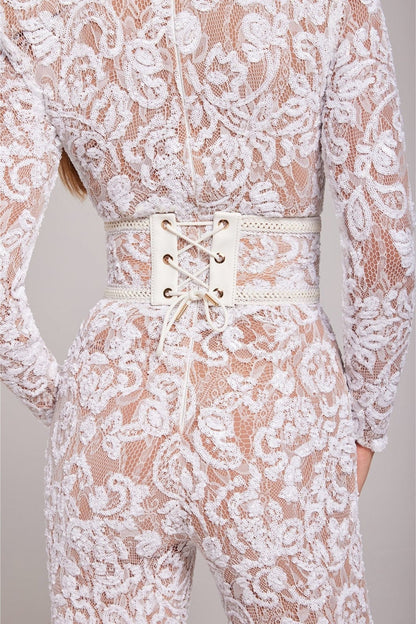 Grace | Betoverende Chique Glitter Jumpsuit Met Lange Mouwen