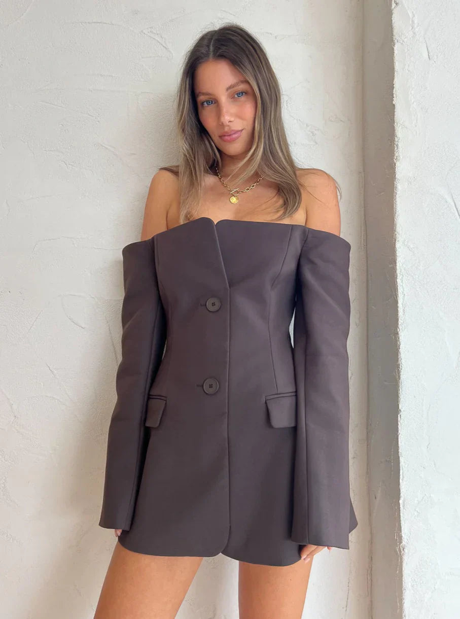 Hariette | Offshoulder Blazerjurk