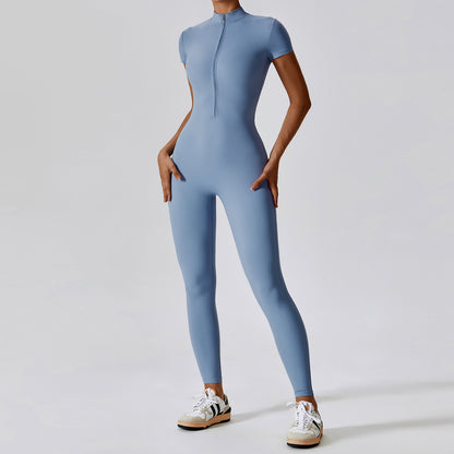 Samie | Korte Sportjumpsuit Met Rits