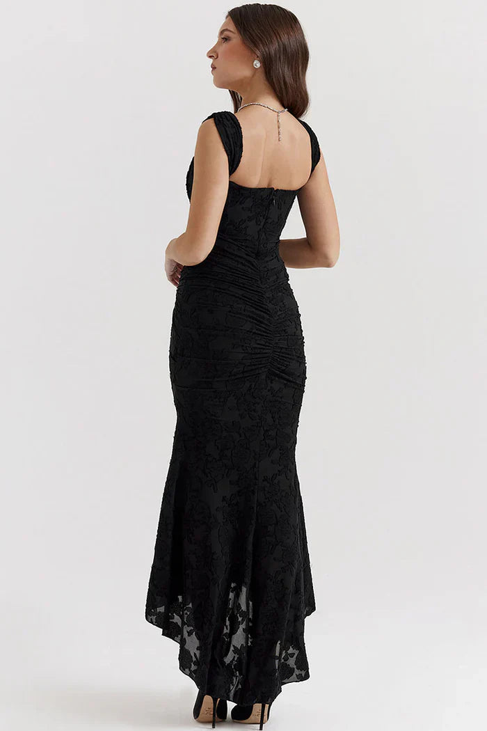 Luna | Elegante Lange Jurk Met Kant