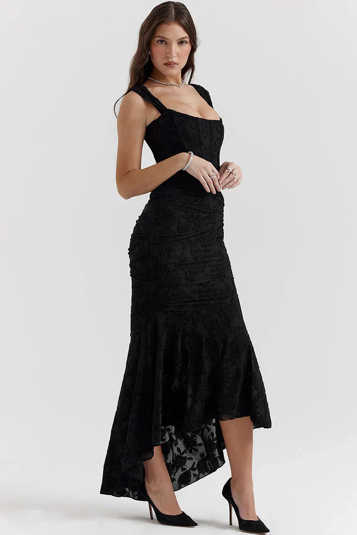 Luna | Elegante Lange Jurk Met Kant