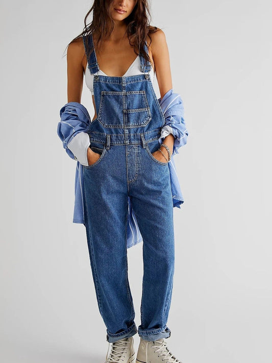Ella | Denim Tuinbroek Voor Dames