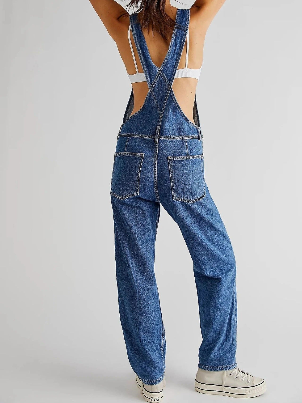 Ella | Denim Tuinbroek Voor Dames