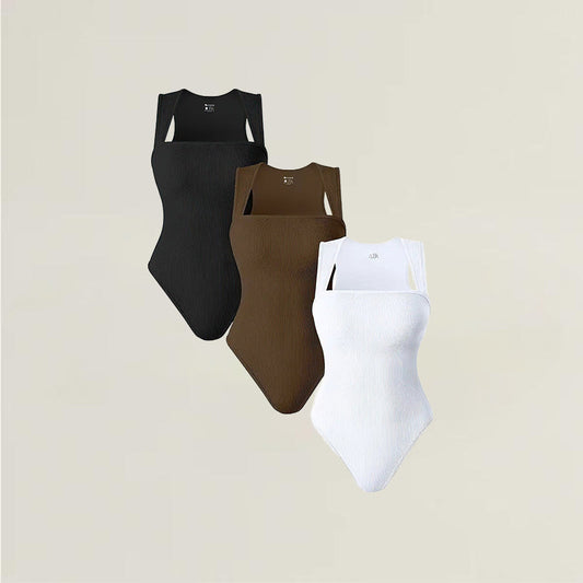 Janine | Dames Bodysuit Met Ribstof