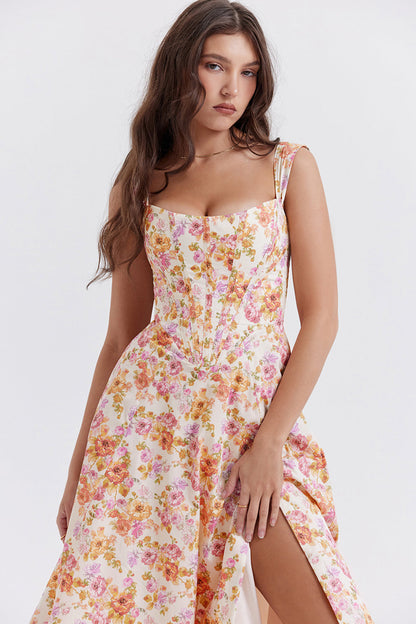Joanna | Midi Bloemenjurk