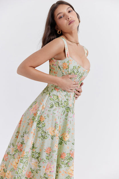Joanna | Midi Bloemenjurk