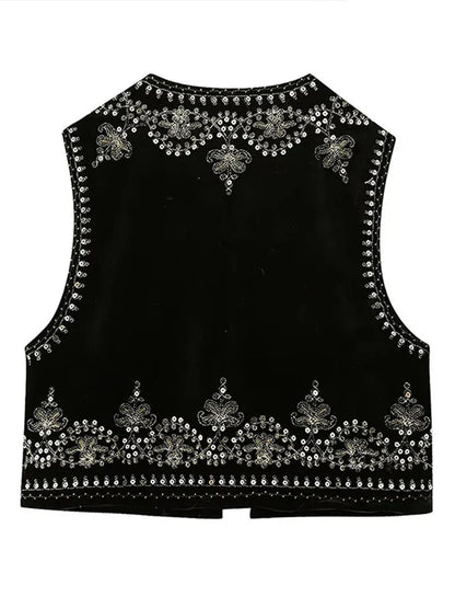 Sofie | Geborduurd Gilet