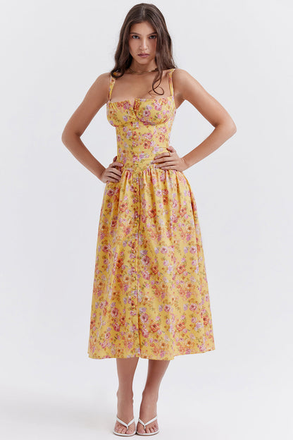 Joanna | Midi Bloemenjurk